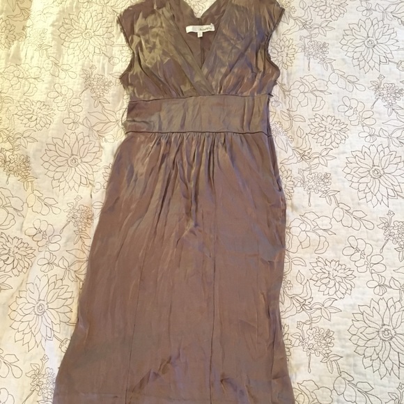 Silver Silk Dress - Picture 1 of 8